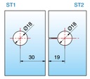 Winkelverbinder Glas-Glas 90° / verdeckte Verschraubung mit Abdeckkappe Edelstahloptik für Glasstärke 6/8/10mm