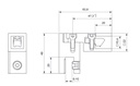 Glasanschluss für Stabilisationsstange Eckig +/- 90° verstellbar
Edelstahleffekt Glastärke 6mm bis 10mm