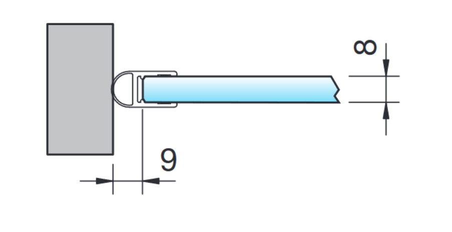 Vetrimo-Set-Nischen-Dusche M 1000mm x 2000mm