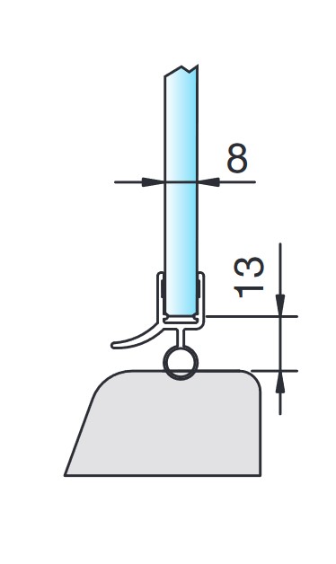 Vetrimo-Set-Nischen-Dusche M 1000mm x 2000mm