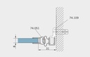 Vetrimo-Set-Nischen-Dusche G 1000mm x 2000mm