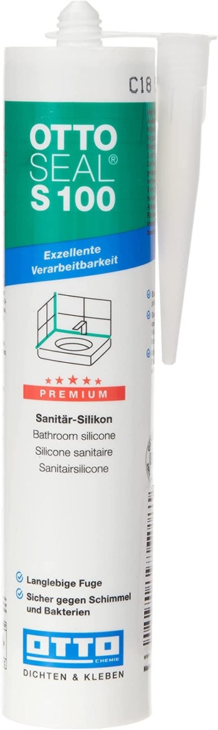 OTTOSEAL S100 300ml Premium Sanitär-Silikon transparent