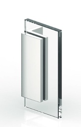 [8968ZN5] Winkelverbinder TURA Glas-Wand 90° glanzverchromt
Verdeckte Verschraubungen, Wandbefestigung mit Langlochverstellung
Glasstärke 8/10/12mm Tragfähigkeit bei 2 Bänder max. 70kg