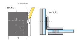 [8877HZ] Kontaktmaterial für Duschbeschläge